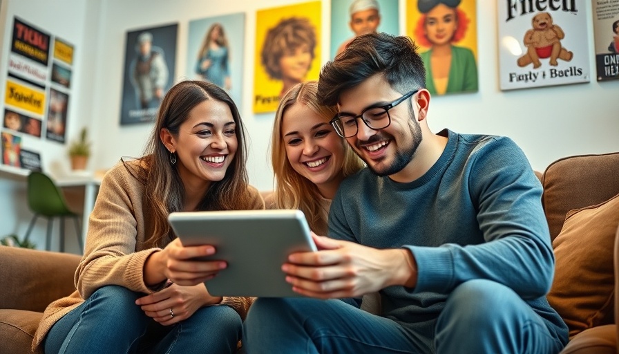 Friends enjoying the eBay app together, highlighting essential eBay apps for successful sellers.