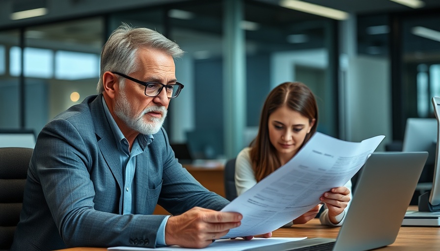 Man reviewing business documents in office - Questions to Ask When Buying a Business