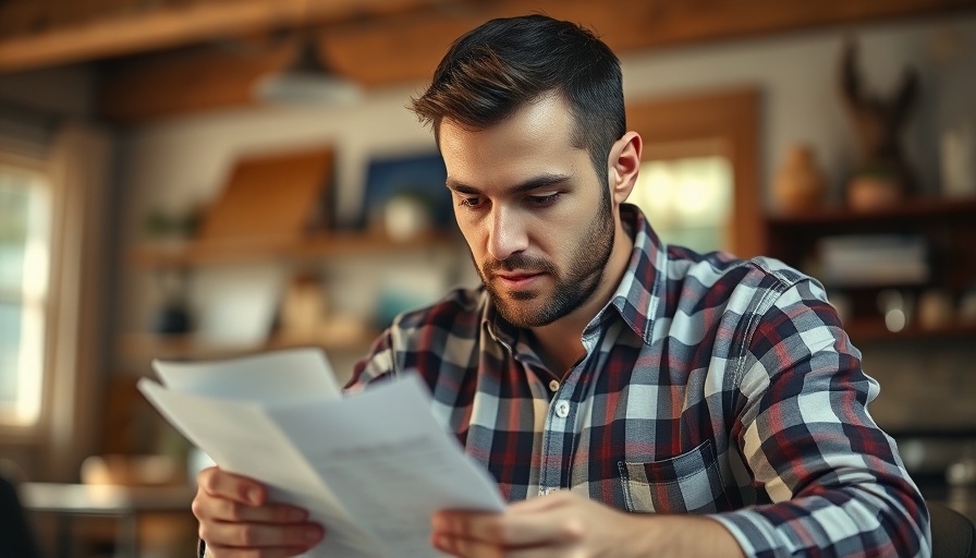 Man reviewing documents at home, related to Fifth Third 1.67% Cash Back Card.