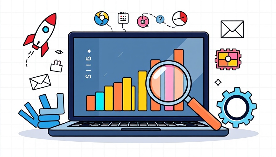 What SMBs Need to Know About Industry 4.0: abstract graphic with charts and icons.