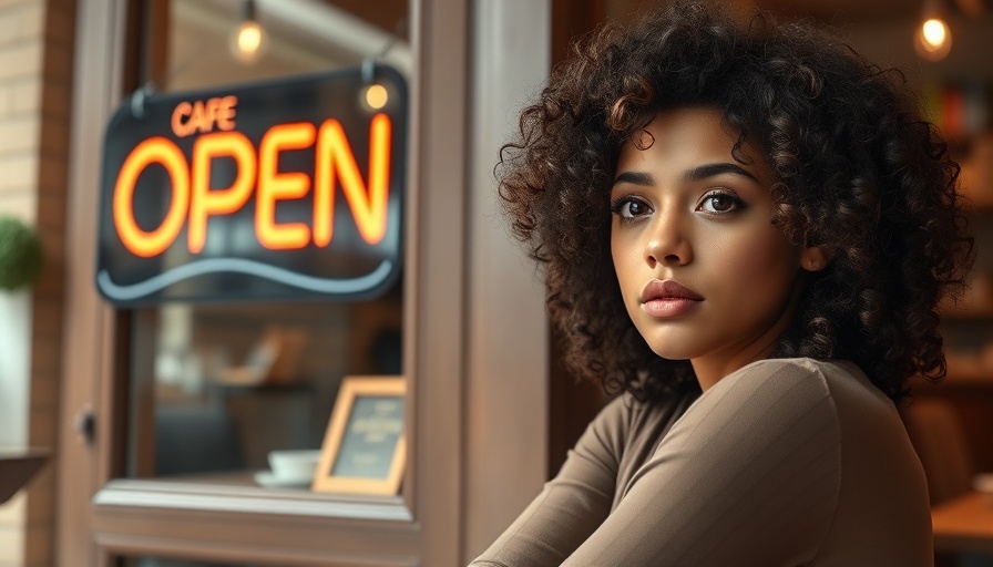 Thoughtful young woman managing a small business during slow season.