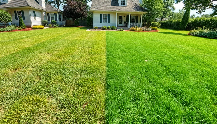 Fix ugly lawn with a vibrant transformation shown.