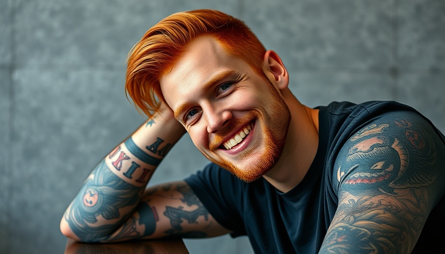 Empower Employees to Think Like Owners: Smiling man with red hair and tattoo.