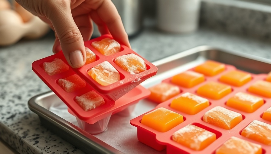 Best way to freeze eggs using a silicone ice cube tray.