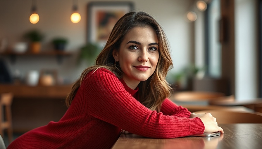 Confident woman in red sweater indoors, Scale AI investigation.