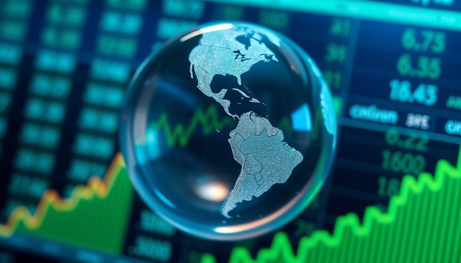 Transparent globe and financial data graph, representing 401(k) industry trends.