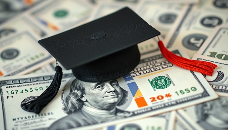 Graduation cap on dollar bill symbolizes Student Loan Repayment Programs.