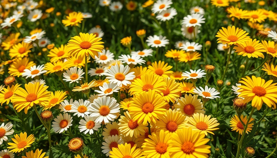 Vibrant garden flowers in sunlight, Home gardening in Atlanta