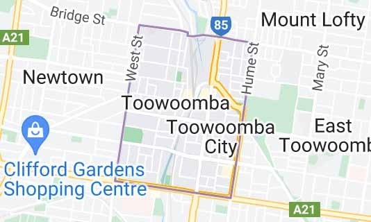Toowoomba Removals serves the Toowoomba suburb of Toowoomba City in QLD