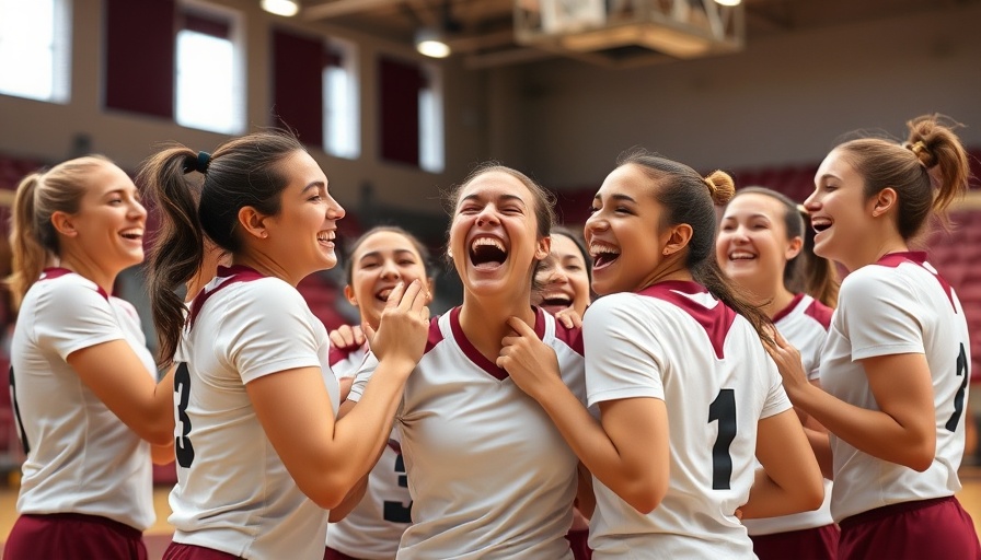 Wylie Volleyball Match Results: Players celebrating victory on the court.