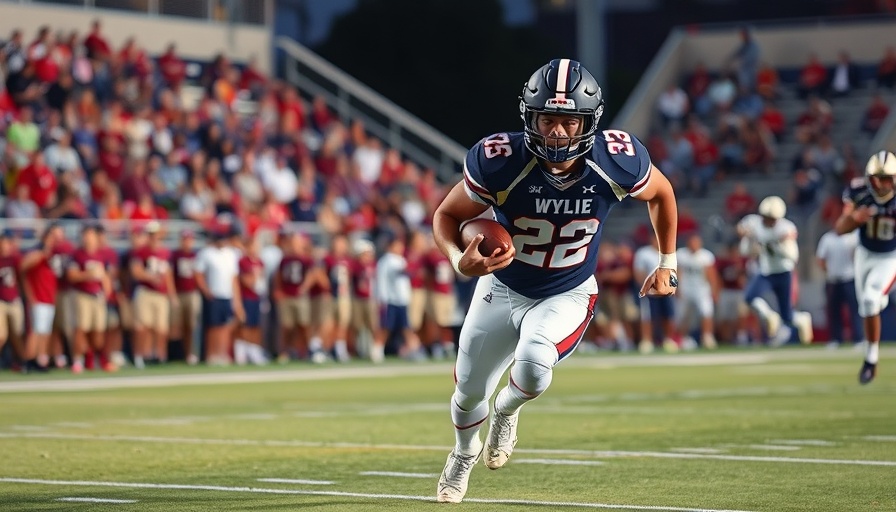 Wylie Pirates football player in action during a match