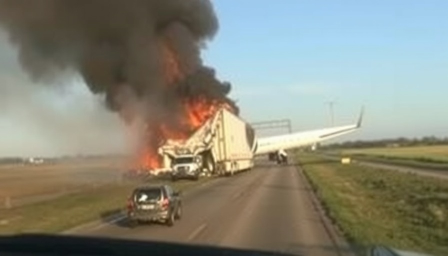 2 dead after plane crashes into tractor trailers in Fort Worth