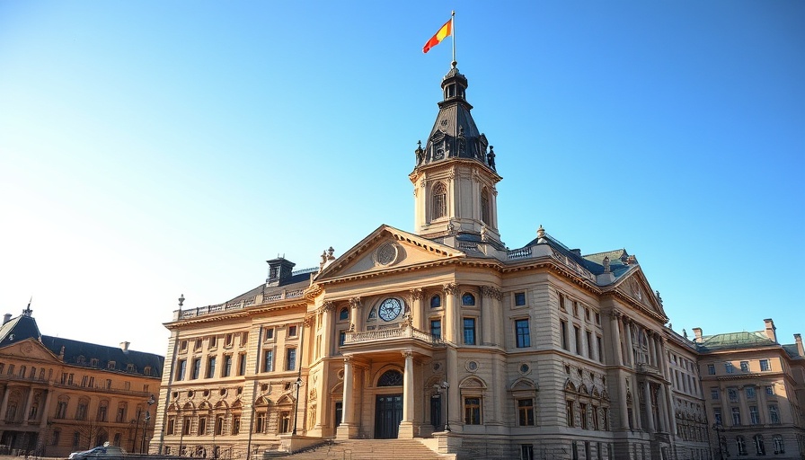 Luzerne County Courthouse bathed in sunlight, September.