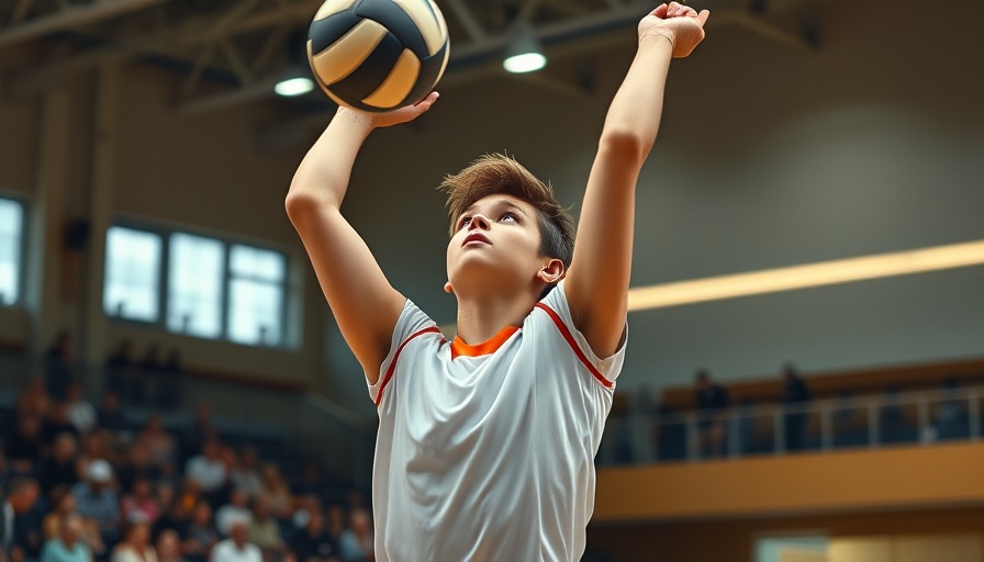 Wylie East Volleyball player serving during a game