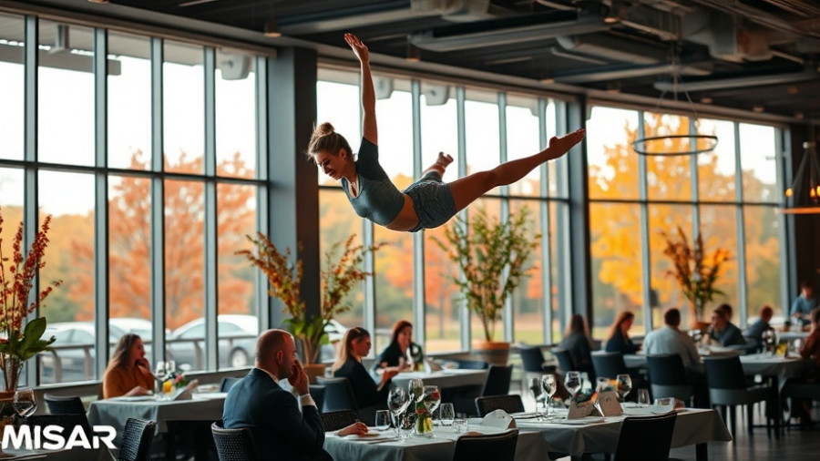 The Glen Dining Experience Frisco with aerial acrobatics.