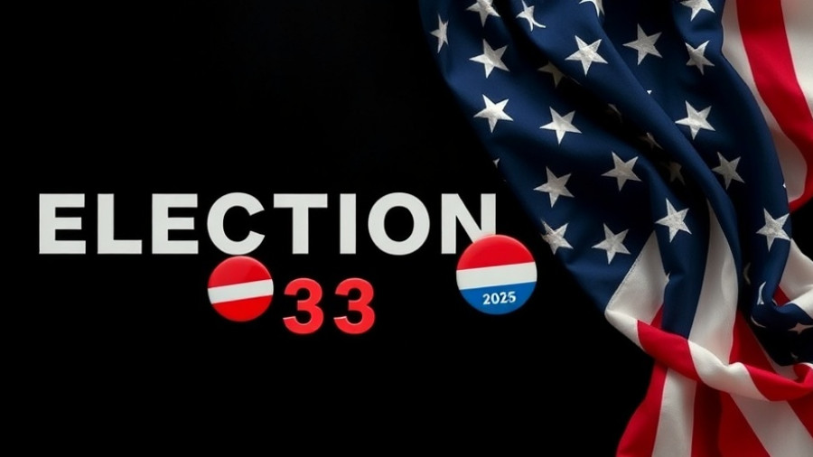 Luzerne County Council election theme with Election 2025 text and vote buttons.