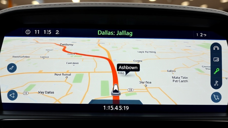 Digital map interface illustrating The impact of GPS on relationships.