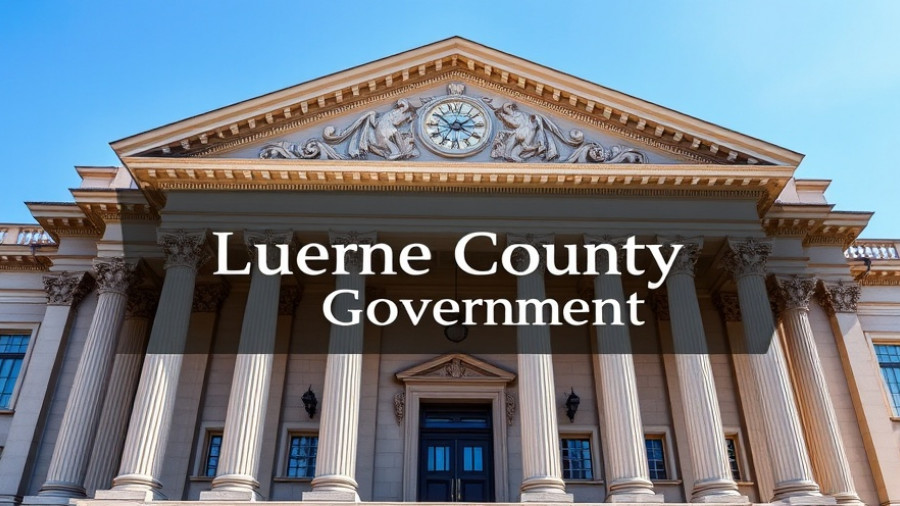 Luzerne County Government building, classical architecture, daytime.