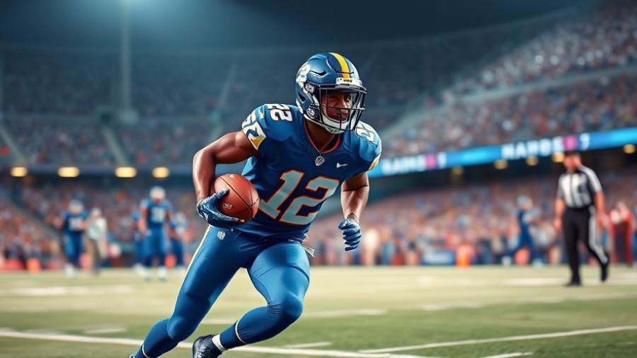 Wylie East Raiders player running with the ball, securing a 9-0 victory.