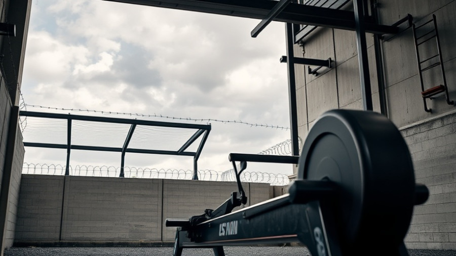 DFW CrossFit Programming gym equipment with outdoor urban setup.