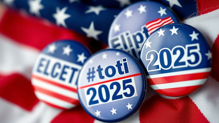 Luzerne County ballot marking devices error: Election 2025 buttons and flag.