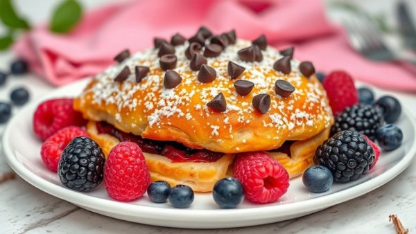 Exquisite pastry and fresh berries at Sugar & Sage Bakery Dallas.