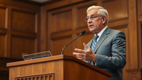 Speaker presenting Luzerne County Proposed 2026 Budgets at podium