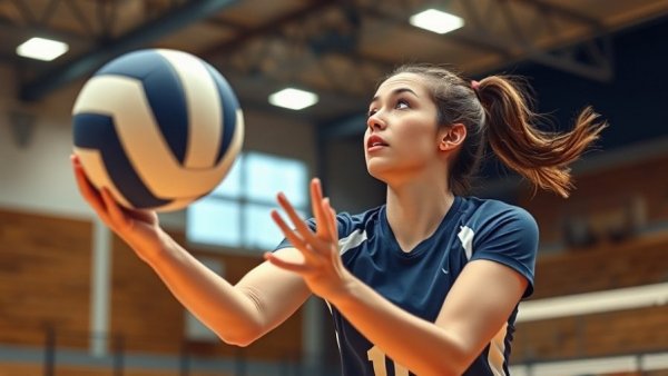 Wylie Prep Volleyball State Semifinal player in action during match.