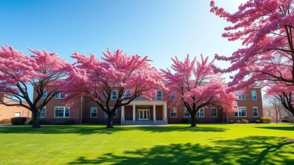 Wylie ISD Educational Service Center with trees and lawn.
