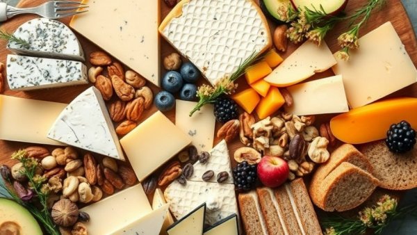 Cheese Board Suggestions in Dallas showcasing a variety of cheeses, fruits, and nuts.
