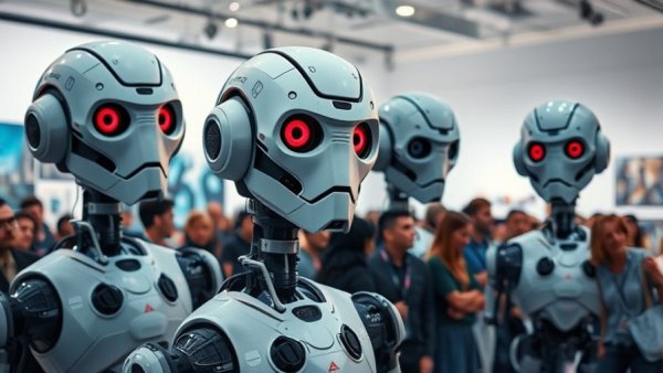 Art Basel 2025 Highlights: Innovative robotic sculptures captivate visitors.