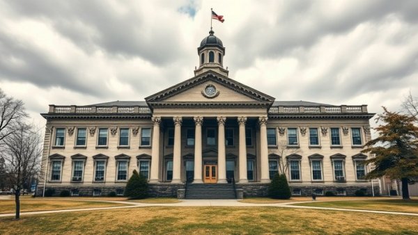 Luzerne County historic courthouse with grand design.