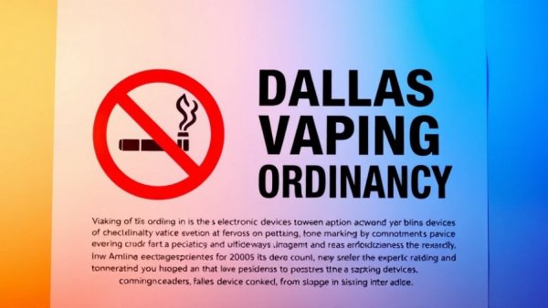 Dallas Vaping Ordinance notice: No electronic smoking indoors.