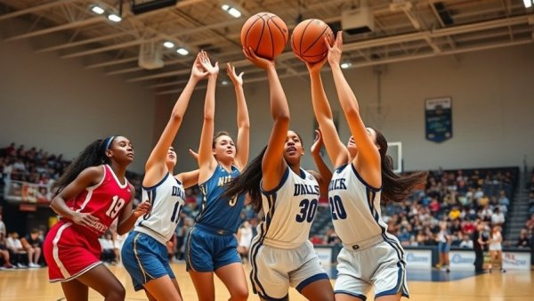 Wylie girls basketball team in action during a game.