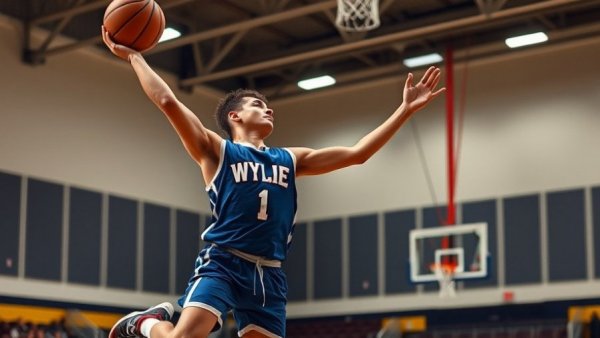 Wylie basketball teams success 2025 captured in a dynamic game moment.