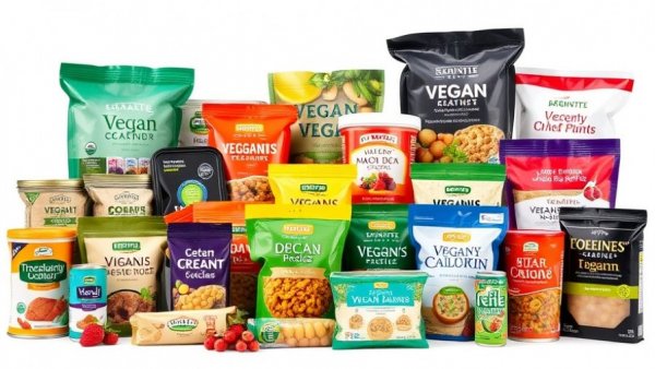 Diverse selection of vegan products from Thrive Market displayed.