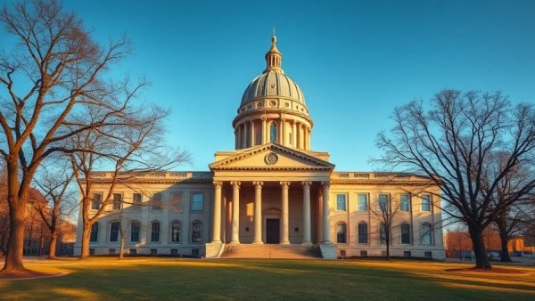 Luzerne County Economic Development Division building with classical architecture.