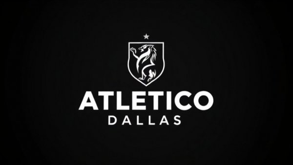 Minimalist Atlético Dallas logo with elegant typography.