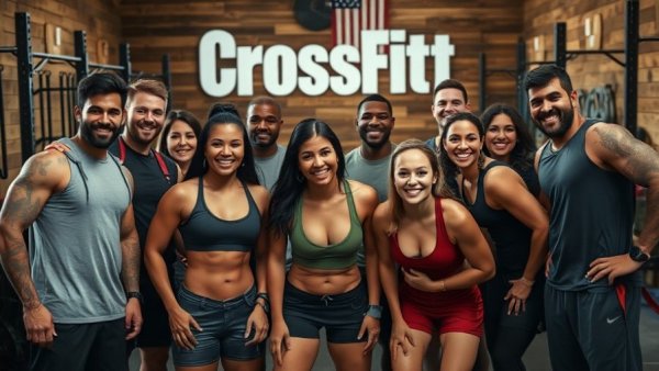 CrossFit programming January 2026 group photo in a gym with athletes.