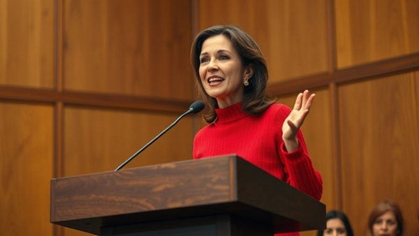 Confident woman discussing election concerns in Luzerne County.