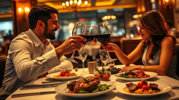 Romantic Valentine's Prix Fixe Dinner with steak and wine in Dallas
