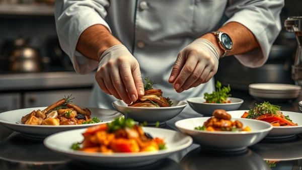 Chef at Indian fine-dining restaurant Jashan preparing gourmet dishes.