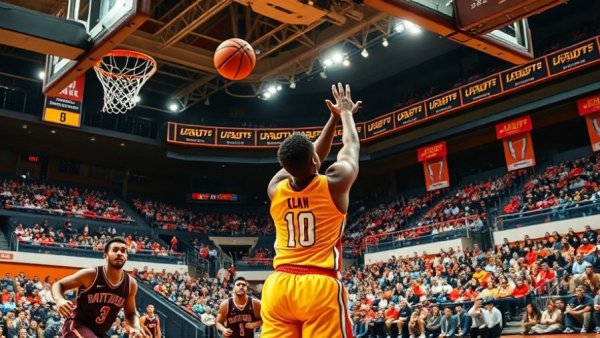 Dallas Mountaineers basketball victory moment in intense game action.