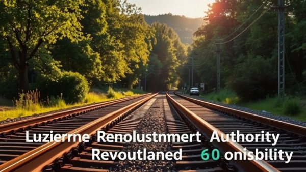 Luzerne County rail property initiatives depicted on scenic railway.