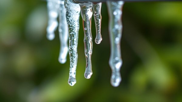 Icicles forming in Dallas during winter, focus on winter weather preparedness.
