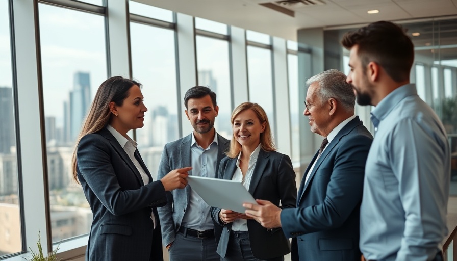 Leadership team at Visiting Nurse Association of Texas in a modern office setting.