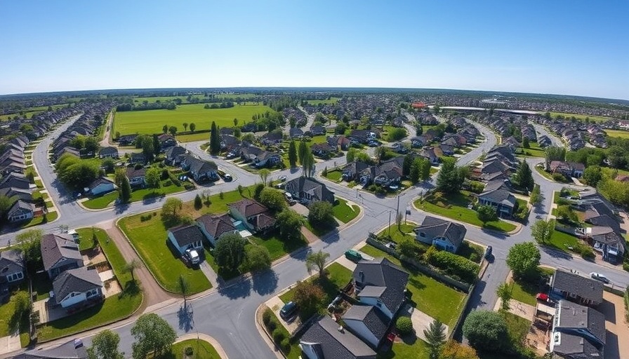 Aerial view of Preston Hollow neighborhood, suburban landscape.