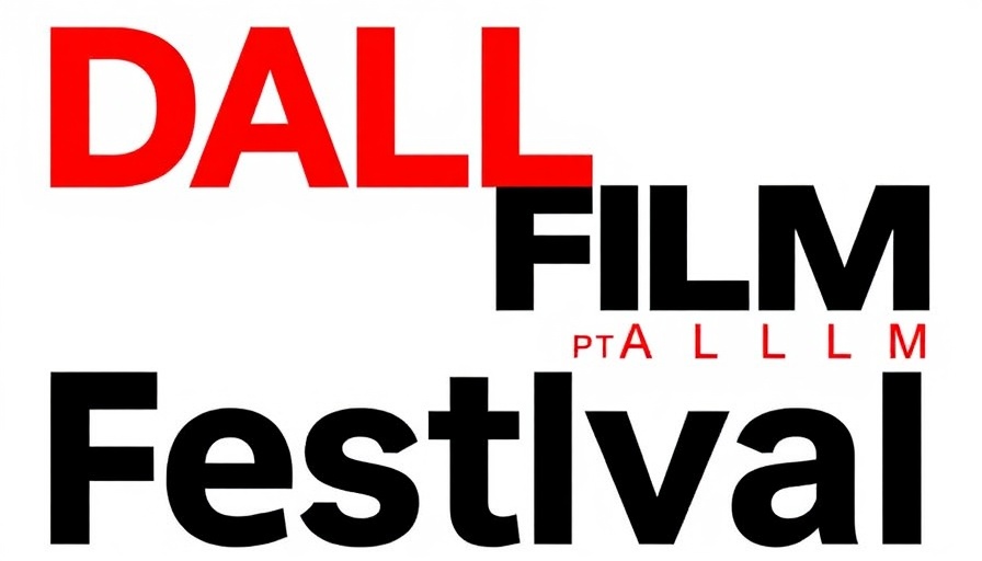 Dallas International Film Festival 2025 logo on white background.