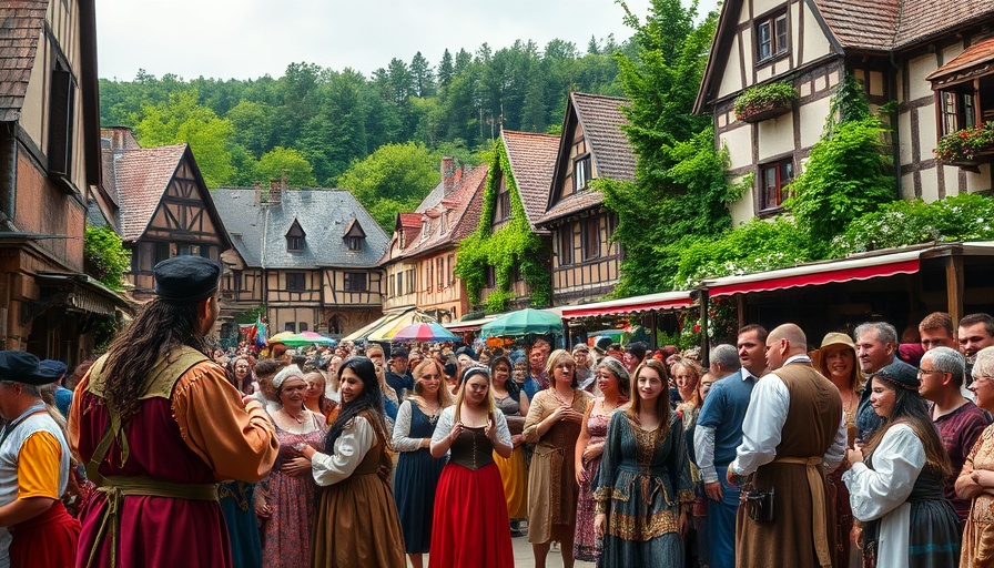 Scarborough Renaissance Festival performer engaging crowd during Kids Free Weekend.