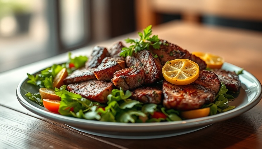 Gourmet steak salad for back-to-school meal deals in Dallas.